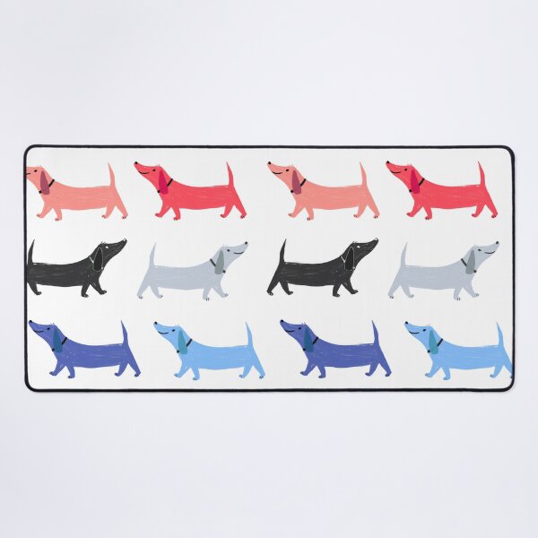 Item preview, Red, white and blue weiner dog pattern print designed and sold by Brigidmalloy.