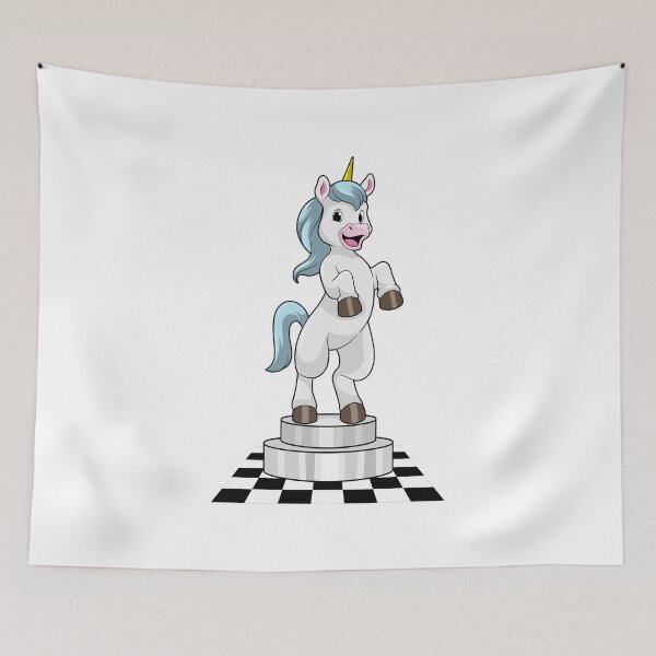 Item preview, Unicorn Chess piece Knight Chess designed and sold by Snabdesign84.