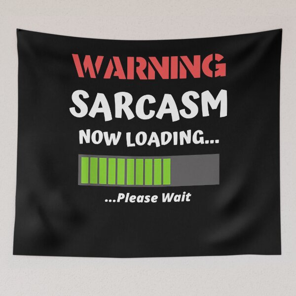 Item preview, Warning Sarcasm Now Loading T-Shirt designed and sold by Henderson8769.