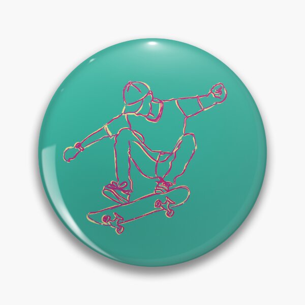 Item preview, Live Fast, Skate Hard (Turquoise Background) designed and sold by RanRanDesigns.