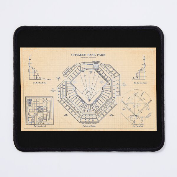 Item preview, Citizens Bank Park (Old Blue Grid) designed and sold by BGALAXY.