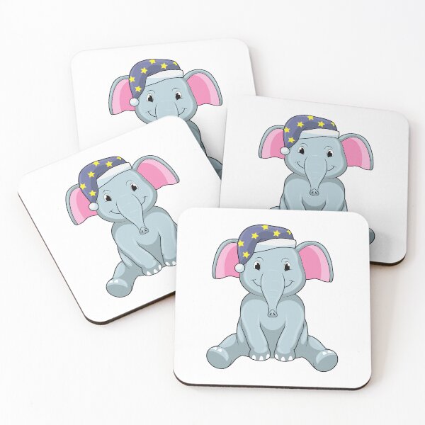 Item preview, Elephant at Sleeping with Night cap designed and sold by Snabdesign84.