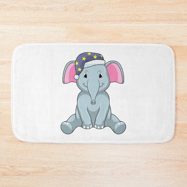Item preview, Elephant at Sleeping with Night cap designed and sold by Snabdesign84.
