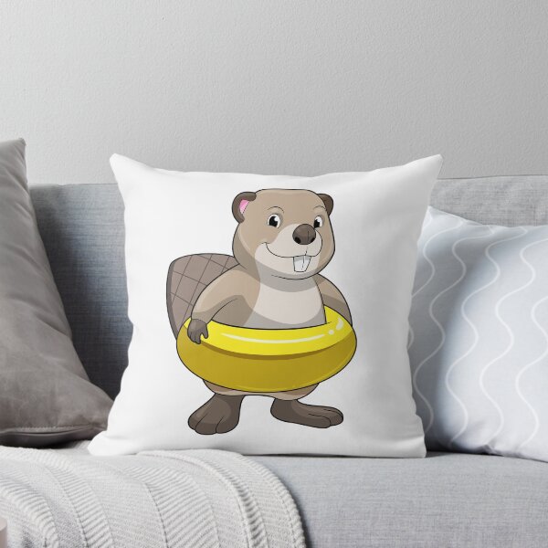 Item preview, Beaver at Swimming with Swim ring designed and sold by Snabdesign84.