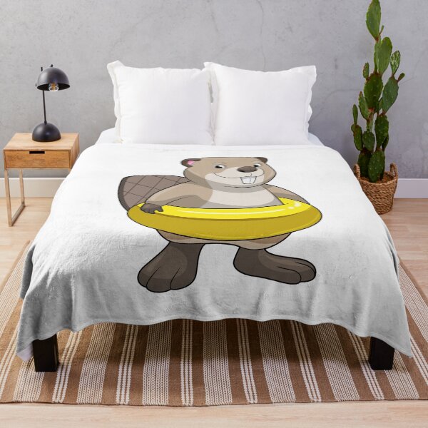 Item preview, Beaver at Swimming with Swim ring designed and sold by Snabdesign84.