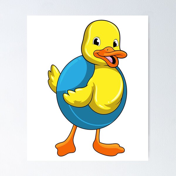 Item preview, Duck at Swimming with Swim ring designed and sold by Snabdesign84.