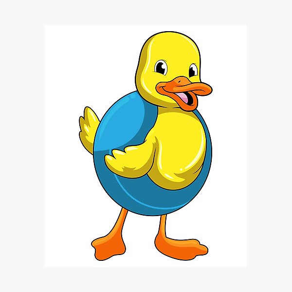 Item preview, Duck Swimming Inflatable float Summer designed and sold by Snabdesign84.