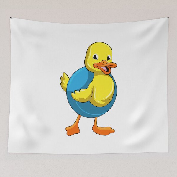 Item preview, Duck at Swimming with Swim ring designed and sold by Snabdesign84.