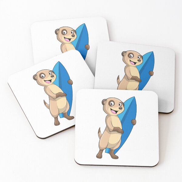 Item preview, Meerkat as Surfer with Surfboard designed and sold by Snabdesign84.