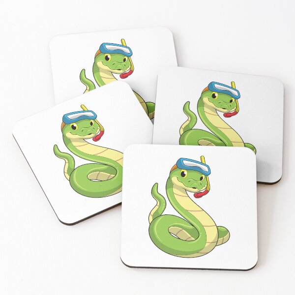 Item preview, Snake as Diver wirth Snorkel designed and sold by Snabdesign84.