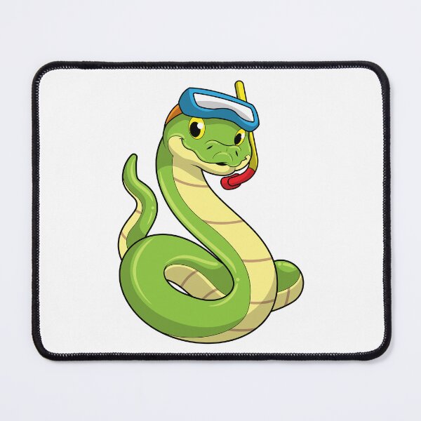 Item preview, Snake as Diver wirth Snorkel designed and sold by Snabdesign84.