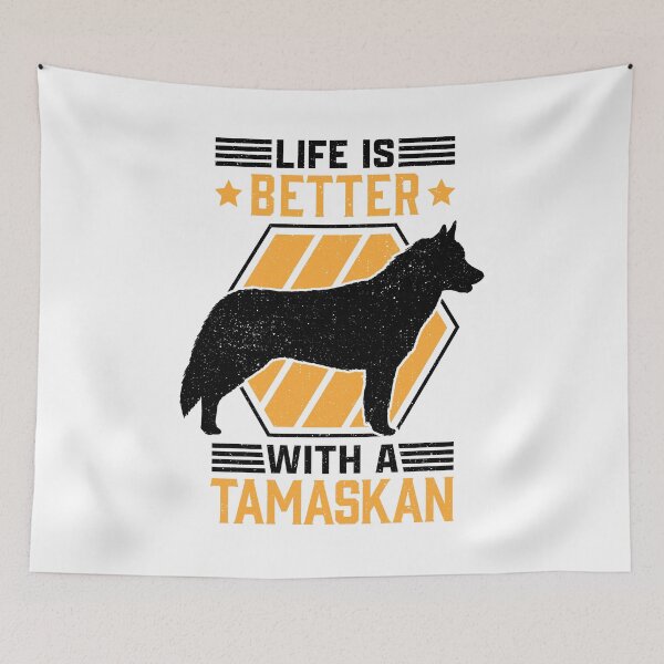 Item preview, Life is better with Tamaskan Wolf Dog Tamaskan designed and sold by madgrfx.