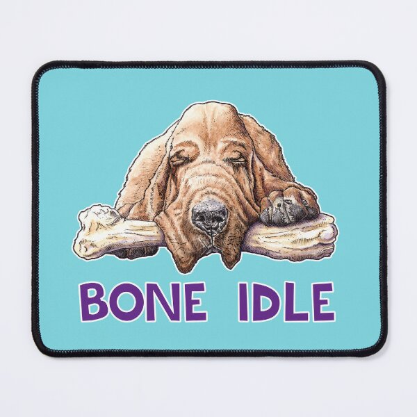 Item preview, Bone Idle Sleeping Dog designed and sold by Bewilderbeestly.