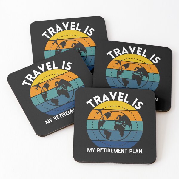 Item preview, Travel Is My Retirement Plan Vintage designed and sold by RedSparkle.