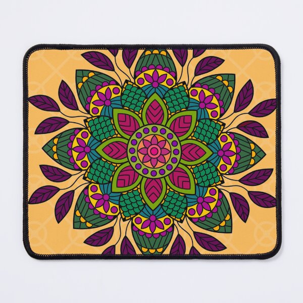 Item preview, Mandala yellow colorful  designed and sold by MamaMiaomiao.