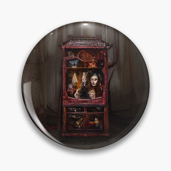 Item preview, Cabinet of Curiosities | Creepy Carnival | Creepy Goth Girl | Goth Family | Horror Stuff | TM11 designed and sold by Haunted-Attic.