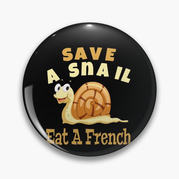 Aperçu de l'œuvre Escargot Escargot Cuisine française savoureuse Escargots amusants créée et vendue par GINIART.
