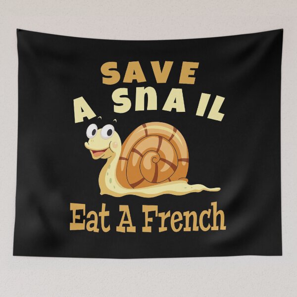 Aperçu de l'œuvre Escargot Escargot Cuisine française savoureuse Escargots amusants créée et vendue par GINIART.