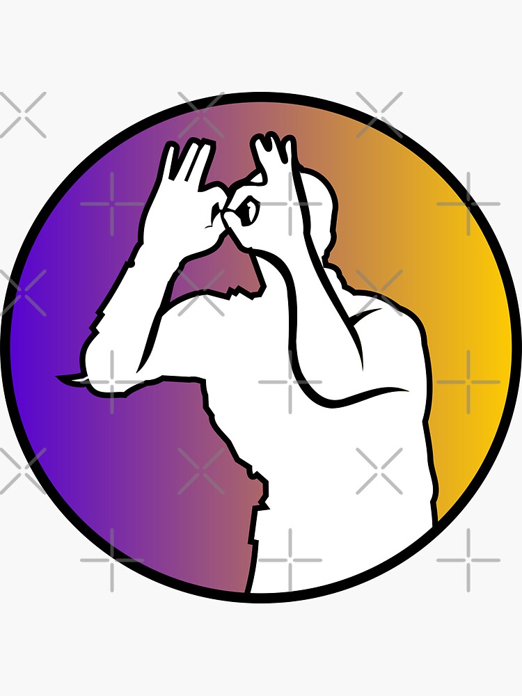 "get griddy emoticon icon series " Sticker for Sale by Qwerty112