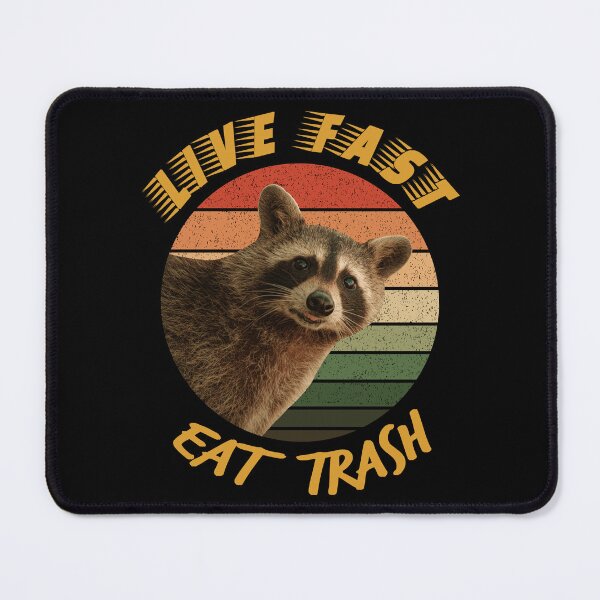 Item preview, Funny Raccoon Live Fast Eat Trash Retro designed and sold by YJHDesign.