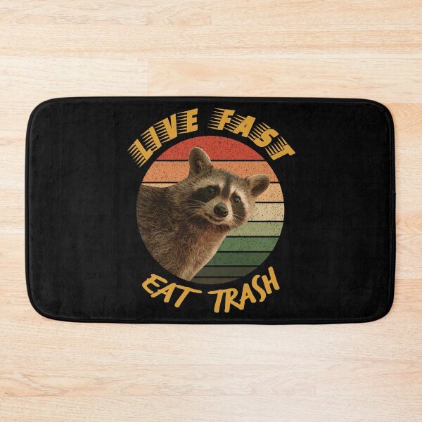 Item preview, Funny Raccoon Live Fast Eat Trash Retro designed and sold by YJHDesign.