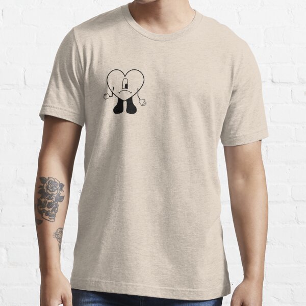 Bad Bunny nuevo tatuaje UN VERANO SIN TI negro pequeño Camiseta esencial