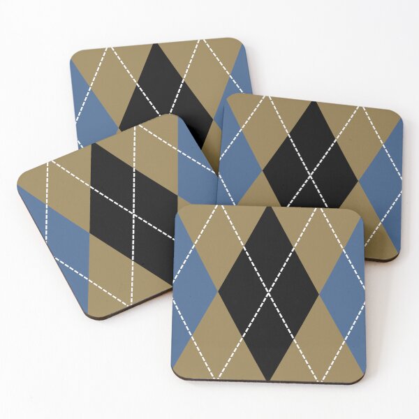 Item preview,  Not Just for Golfers lll Argyle-Tan/Blue/Black designed and sold by 69Designs-MP.