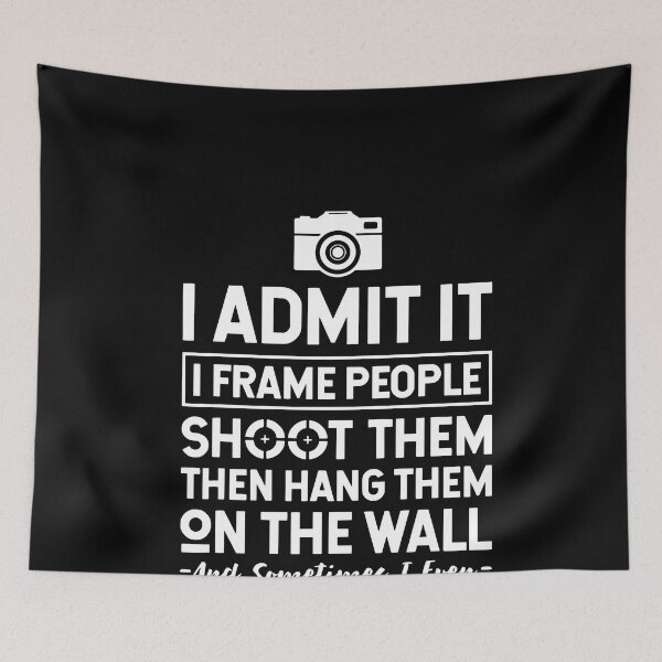 Item preview, I Shoot Frame Hang Photographer Camera T-Shirt designed and sold by TobyLewis1592.