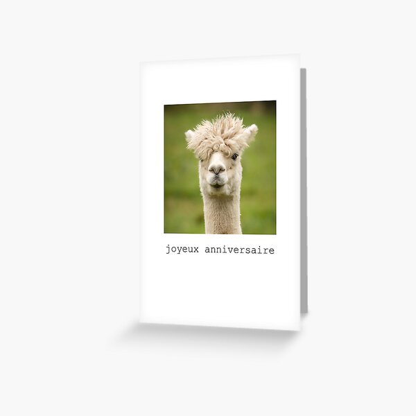 Item preview, French birthday card with text in french (carte d'anniversaire joyeux anniversaire) designed and sold by Pommallina.