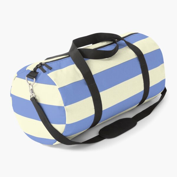 Item preview, Medium DANUBE BLUE and CREAM Horizontal STRIPES designed and sold by RachelMacht.