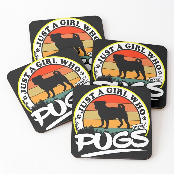 Item preview, Just A Girl Who Loves Pugs designed and sold by Pugstuff.