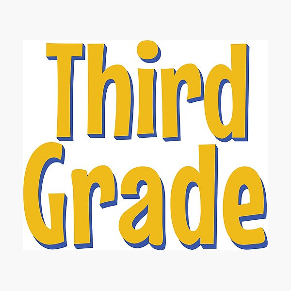 Item preview, Third Grade designed and sold by Think4Prints.
