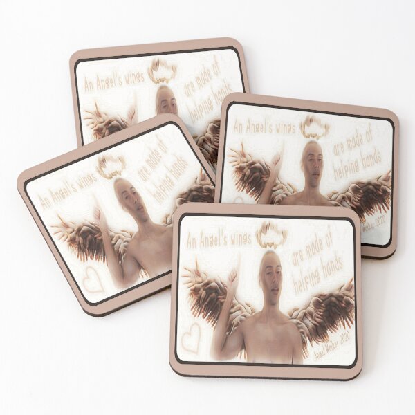 Item preview, An Angels wings are made of helping hands designed and sold by EARTH ANGEL 888.