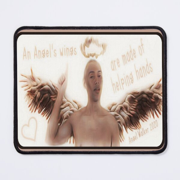 Item preview, An Angels wings are made of helping hands designed and sold by EARTH ANGEL 888.