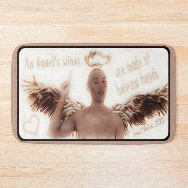 Item preview, An Angels wings are made of helping hands designed and sold by EARTH ANGEL 888.