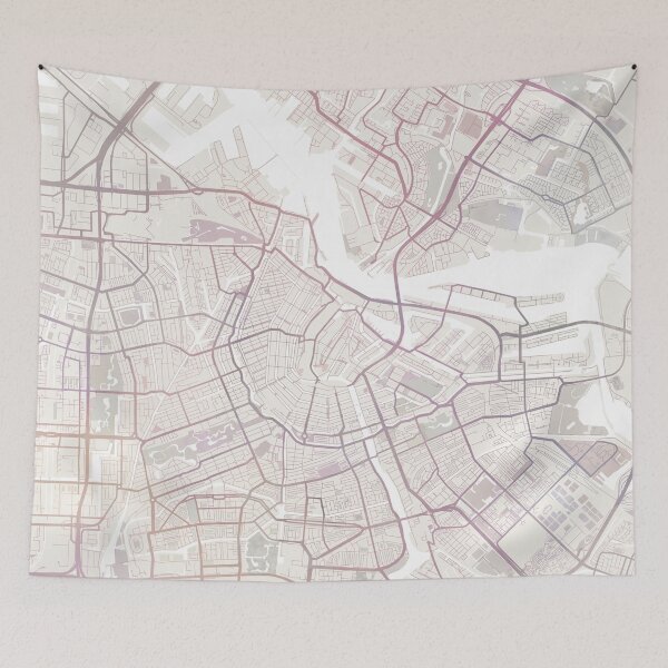 Item preview, Amsterdam Map, Amsterdam City, Europe designed and sold by TheRedFinch.