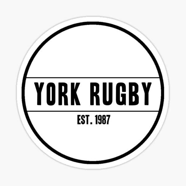 York Rugby Circle Sticker