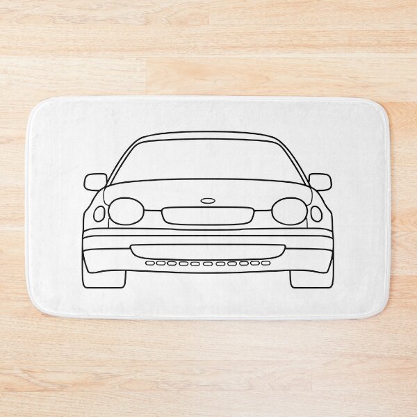Item preview, Toyota Corolla E110 sedan liftback frog black lines best car t-shirt design designed and sold by EdimDesign.