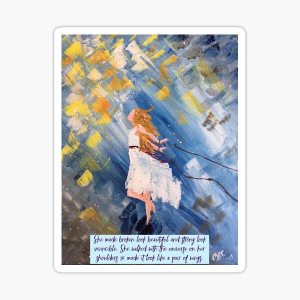 Chains Are Gone With Quote Sticker