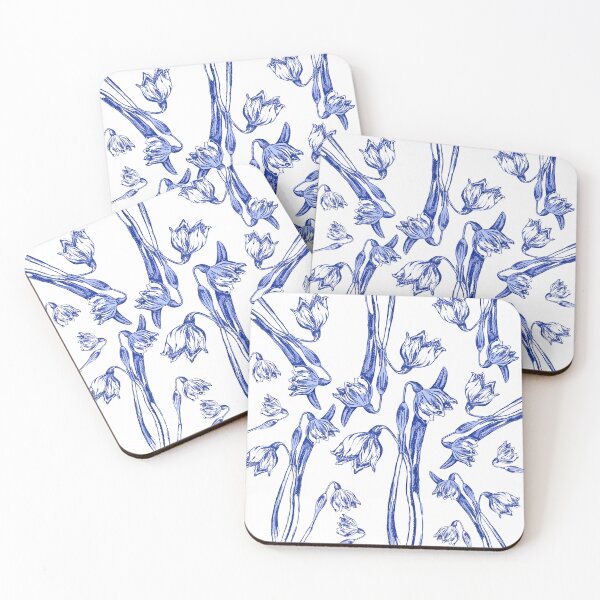 Item preview, Delft Snowdrop Print  designed and sold by London-Fields.
