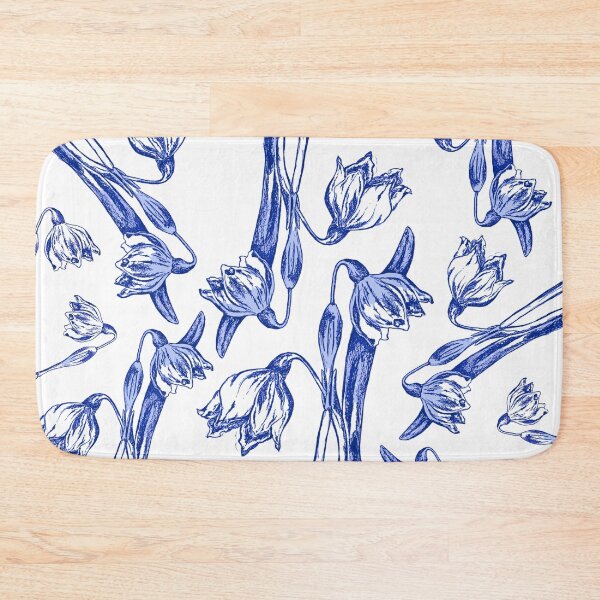 Item preview, Delft Snowdrop Print  designed and sold by London-Fields.