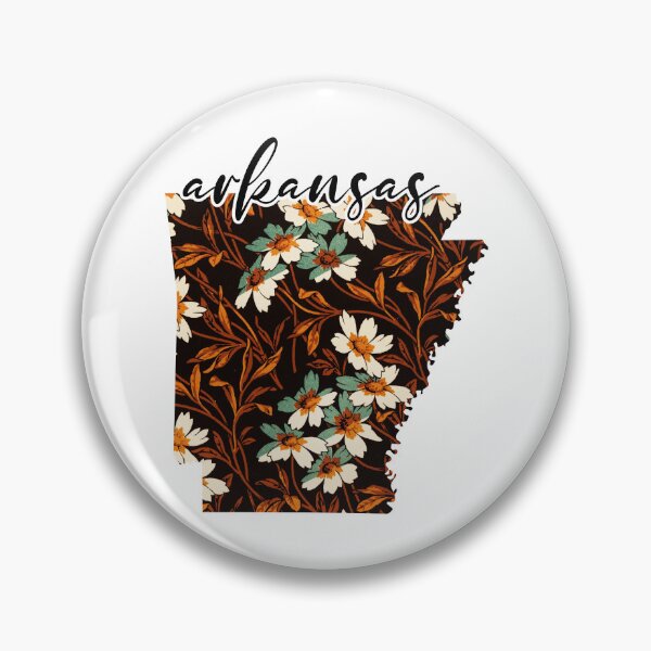Item preview, Floral Map of USA States Arkansas - Map of Arkansas designed and sold by AmethystMurad.