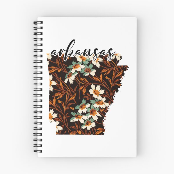 Item preview, Floral Map of USA States Arkansas - Map of Arkansas designed and sold by AmethystMurad.