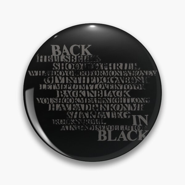 Item preview, Back in black tracklist designed and sold by attadesign.