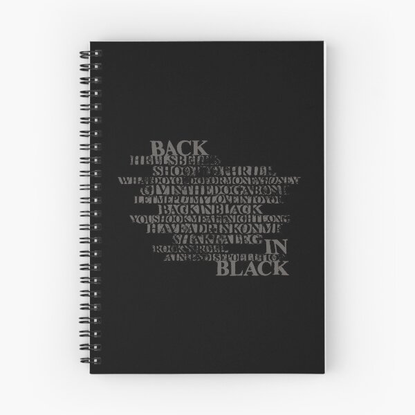 Item preview, Back in black tracklist designed and sold by attadesign.