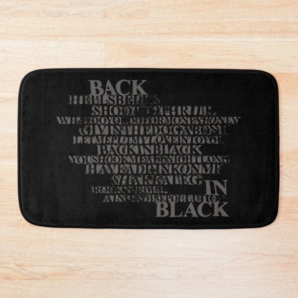Item preview, Back in black tracklist designed and sold by attadesign.