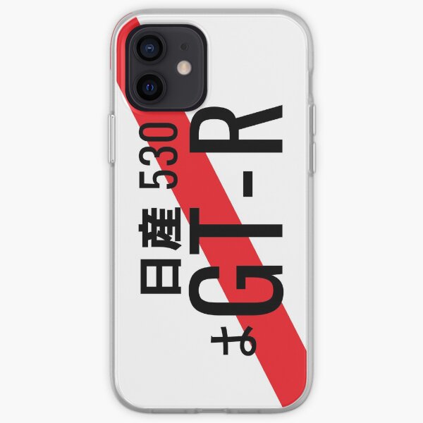 Plaque d'immatriculation japonaise Nissan GTR Coque souple iPhone
