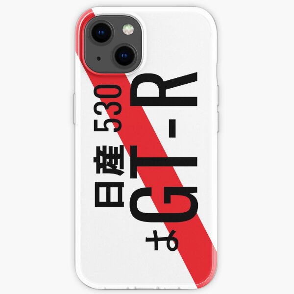 Nissan GTR Japanisches Nummernschild iPhone Flexible Hülle