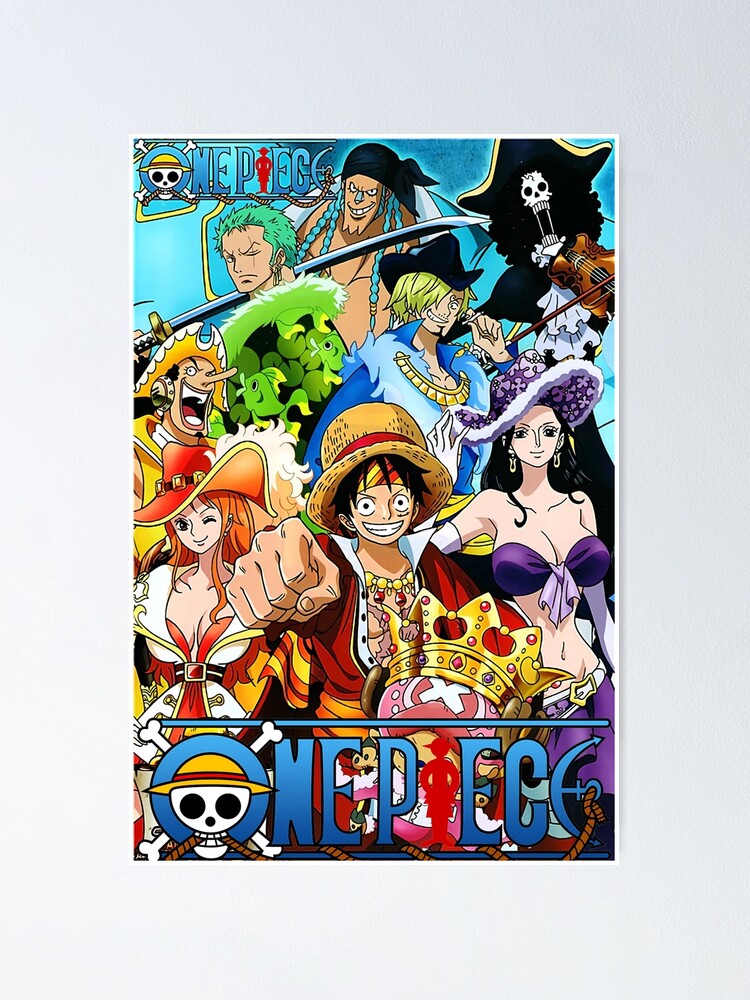 One Piece Characters Anime Poster