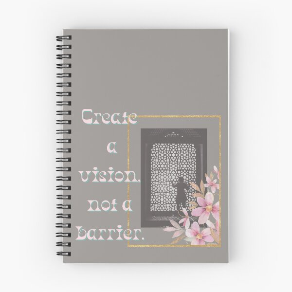 Item preview, Crear una visión, no un diseño de barrera es una afirmación positiva para alentar siempre a los demás. Para consejeras, madres, tías, líderes intelectuales, maestras y mentoras. designed and sold by tranquilbeach.
